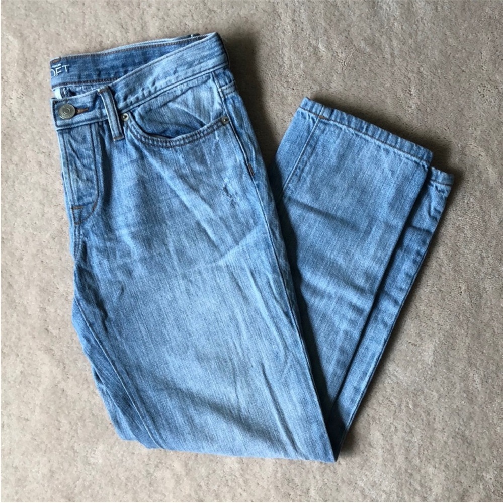 LOFT Blue Straight Jeans Classic Denim